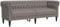 vidaXL Chesterfield Sofa, Polstersofa 3-Sitzer mit Stützbeinen, Loungesofa Designsofa für Wohnzimmer, Couch Wohnzimmersofa, Taupe Stoff