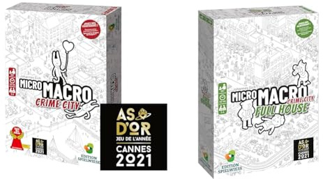 MICRO MACRO : Crime City & FULL HOUSE - Jeu de société - Jeu d'enquête - 10 ans et plus