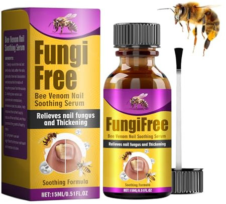 DMQ Bee Venom Nail Serum, Fungal & Toenail Repair Essence, Strengthens & Repairs Damaged Nails