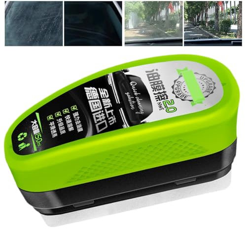 Film Oléophobe Pour Vitres D'automobiles, Dissolvant d'huile de pare-brise 150ml, Nettoyant Vitres de Voiture et Moto, Nettoyant puissant pour pare-brise et film d'huile