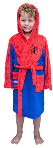 Spiderman dressing gown for age 5 to 7 years | Boys dressing gown bathrobe | Marvel gift for boys | Present to complement boys Spiderman pyjamas (PJs)