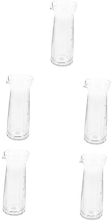 Ciieeo 5 Piezas Dispensador De Vino Mini Decantador De Vino Jarra De Vino Individual Mini Jarra Para Servir Vino Pequeña Jarra Para Vino Jarra De Bebidas Acrílico Transparent Reutilizable