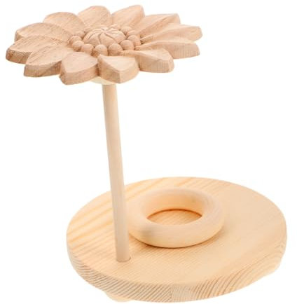 FRCOLOR Holz-diffusor Ätherisches Öl Organizer Im Lotusblumen-design Platzsparende Lösung Für Aromatische Öle Für Yoga Und Zen-räume