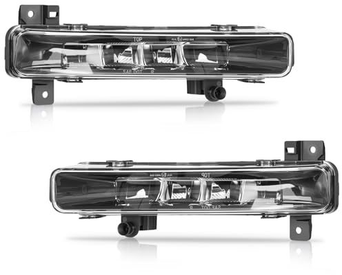 TangMiGe LED Nebelscheinwerfer Kompatibel mit BMW 5 Series G30/G31 09/2016-UP, BMW 6 Series G32 06/2017-UP. 1 Paar, (Schwarzer Reflektor)