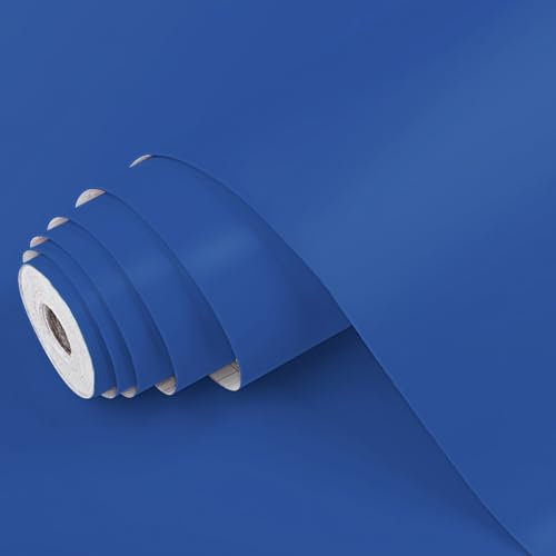 Dimex Klebefolie Uni MAT BLAU Möbelfolie Dekofolie - Türfolie Küchenfolie Schrankfolie Tischfolie | 45 cm x 1 m