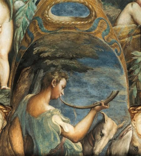 PSVDCTOO Gefeiert Wall Art Leinwand Bilder Wandgemälde Hunter From und Actaeon von Parmigianino Poster Bilder Leinwand für Zimmer 60x90cm
