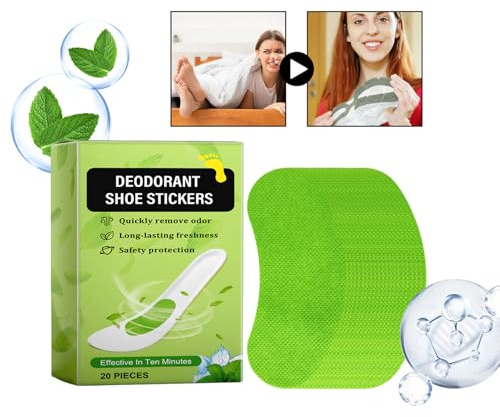 Schuhgeruch Eliminator, langlebiger Geruchsabsorber, unsichtbares Deo für Schuhe, 4 x 8 cm, Schuhfrischer für Sneaker, Leder, Schuhe, Hausschuhe und täglichen Gebrauch Schuhe
