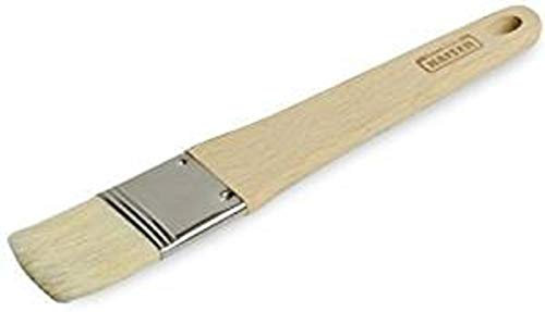 Kaiser Holz-Backpinsel 1 20,5 cm Pâtisserie flexible Naturborsten Sichere Borsten-Metall-Fixierung Griff aus robustem unbehandelten Buchenholz
