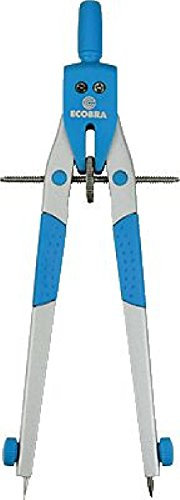Ecobra 10 x Geometrie-Zirkel Modern Art Silber/blau