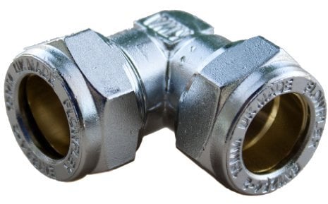 Plumb-Pak PFC03 Kompressionsbogen, verchromt, 15 mm