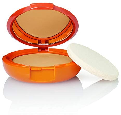 Rilastil Sun System - Base Compacta con Spf 50+, Corrige Imperfecciones y Unifica el Tono, Resistente al Agua, Tono Beige, 10 Gramos