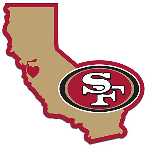 Siskiyou Sports Fan Shop San Francisco 49ers Home State Aufkleber, Einheitsgröße, Teamfarbe
