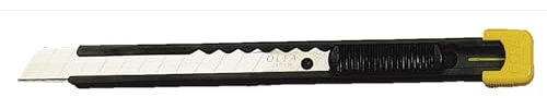 OLFA Cutter, Acier Inoxydable, noir et jaune, 12 x 1 x 0,3 cm (01666)