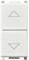 Pulsante Doppio Tasto Saliscendi 1P+1P 16A Bianco Compatibile Vimar Plana