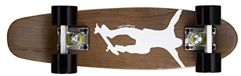 Ridge Unisex-Youth Cruiser Maple Holz Mini Number One Skateboard, Schwarz, 56 cm