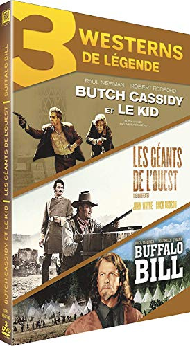 Coffret westerns de légende : butch cassidy et le kid ; les géants de l'ouest ; buffalo bill