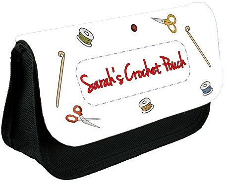 Maisie Moo Gifts Limited Personalised Name Crochet Needles Hooks Case Pouch Bag Gift