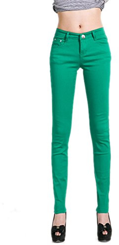 DELEY Damen Skinny Hose Pant Stretch Leg Jeans Juniors Röhre Leggings Treggings