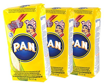 White corn flour, precooked Colombia - Venezuela, bag 1, 0 kg - Harina de Maiz Blanco precocida , 3 x 1kg.