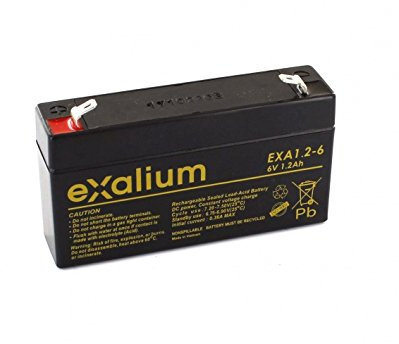 EXALIUM - Batterie Plomb 6V 1.2Ah Exalium EXA1.2-6 - EXA1.2-6