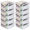 Clear Vinyl Zippered Storage Bags 9 x 11 x 5 Inch with 7.5 Display Pocket 10-Pack