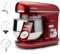 Clatronic 263878, KM3712-rouge, a Pain petrin Professionnel Multifonction-Robot pâtissier/Pétrisseuse, Rouge, Acier Inoxydable, 5 liters