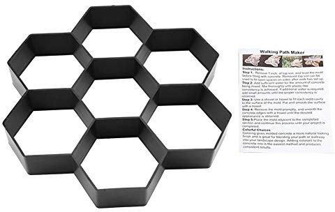 KSTE Stampo per pavimentazione Beton, stampo per cemento, cemento muffe, 1 pz fai da te Garden Path Maker Stampo in calcestruzzo Stepping Cemento pavimentato Modanatura per mattoni