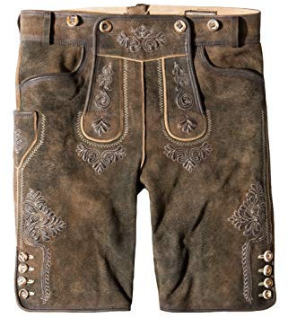 Stockerpoint Herren Beppo4 Trachtenlederhose, Bison gespeckt, 50