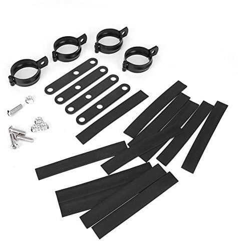 Qiilu Scheinwerferhalterung Motorradscheinwerfer Gabelklemmen Montagehalterungen CNC Aluminium Unifür Versalgrößen Optional für Gabeln Rohr 34-60mm(51-60Mmm)