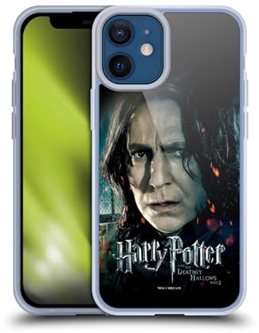 Head Case Designs Licenciado Oficialmente Harry Potter Severus Snape Deathly Hallows VIII Carcasa de Gel de Silicona Compatible con Apple iPhone 12 Mini