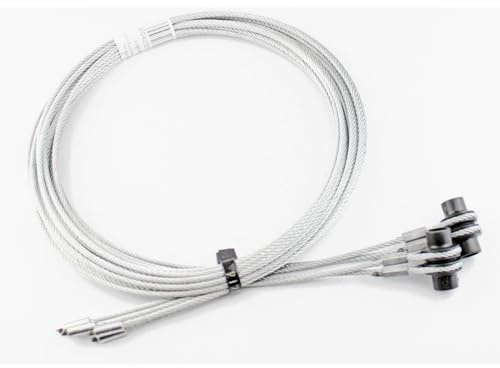 Hörmann Drahtseile Beschlag Z (Größe: 3 mm Länge, 2445 cm, aus hochwertigem Stahl, mit Seilaufnahme, langlebig und robust, für Garagentore) 3064347