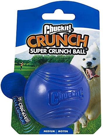 Chuckit! Super Crunch Bal Blauw 6 cm