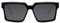 Cheapass Sonnenbrille Oversized R&B Gangster Schattierungen Schwarzer Rahmen und dunkle Gläser für Herren UV400 geschützt und 100% recycelt
