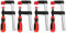 Schraubzwingen Set 50 x 150 mm, Einhan Schraubzwinge Ganzstahl F-Klemmzwinge F Clamps Temperguss Schwere Schraubklemme mit Klemmflächenschutz, für Holzbearbeitung DIY Handwerkzeug