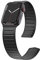 Compatibile con Apple Watch Cinturino da 45 mm 41 mm 44 mm 42 mm 40 mm 38 mm Passante magnetico in pelle Loop Cinturino di ricambio per orologio iWatch Series 7/6/5/4/3/2/1 SE da uomo, Nero