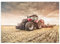 MyPuzzle Moderner roter Traktor bei der Einsaat - Premium 500 Teile Puzzle - MyPuzzle Sonderkollektion von Puzzle Galaxy