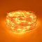 Dalugo Amber Fairy Lights, 5M 50 LED Orange Fairy Lights, Orange Battery Lights for Halloween, Fireplace Christmas Decorations, Home Decor