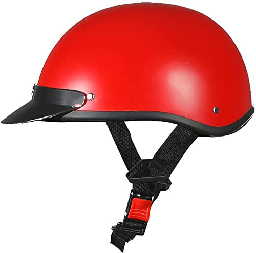 GAOZCTT Mezzo Casco da Motociclista Vintage Caschi off-Road Aperto Jet Caschi Casco A Scodella Scooter Motorino ECE Omologato Mezzo Elmetto da Moto Retròhat