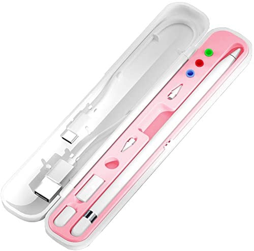 YINVA Custodia per Apple Pencil di prima generazione/Apple Pencil 2a generazione, custodia per accessori per penne, custodia per accessori per Apple iPad, accessori (rosa)