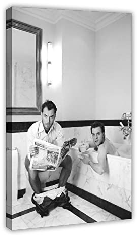 RIPEX Jude Law Art Poster Leinwand Poster Wandkunst Dekor Bild Gemälde für Wohnzimmer Schlafzimmer Dekoration Rahmen Stil 40 x 60 cm