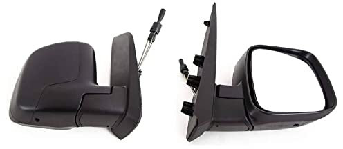TVP Trade Vehicle Parts.co.uk Compatible With Door Wing Mirror Manual Black O/S Right Fiorino 2008- On