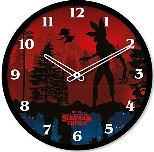 Pyramide Stranger Things 4 - Scène - Horloge en Plastique diamètre 25 cm