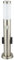 Gartenlampe mit Bewegungsmelder silber Gartenstehlampe Edelstahl E27 Wegeleuchte Garten, Steckdosen Wetterfest IP44, opal modern, 1x E27, DxH 13,1x60 cm