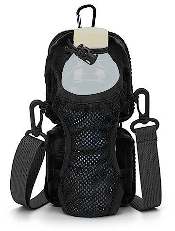 DONGKER Borsa per Borraccia Molle,600mL Portaborraccia per Bottiglia Tattica con Tracolla Regolabile per Campeggio Escursionismo