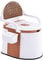KLUFO Kommode Toilettenstuhl,Tragbarer erhöhter Toilettensitz Kommode Stuhl für Toilette mit Armen,Stabiler und schöner extra breiter Toilettenstuhl, für Outdoor Indoor einfache Reinigung (Braun)
