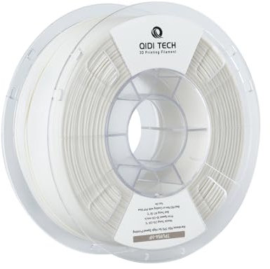 QIDI TECH TPU 95A Hohe Fließfähigkeit Filament 1.75mm,TPU95A-HF Flexibles 3D Drucker Filament für die meisten FDM 3D Drucker, hohe Elastizität,Geeignet für Hochgeschwindigkeitsdruck, 1kg Spule, weiß