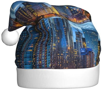 Chicago Illinois USA Weihnachtsmann Hut Weihnachtsmütze Urlaub Hut Für Neujahr Festliche Party Supplies Party Hüte Weihnachten Caps Xmas Cap