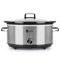 Dihl 6.5L Family Sized Large Capacity Electric Slow Cooker, 3 Settings, Stainless Steel with Ceramic Pot and Clear Glass Lid - Delicious, Effortless Meals for The Whole Clan