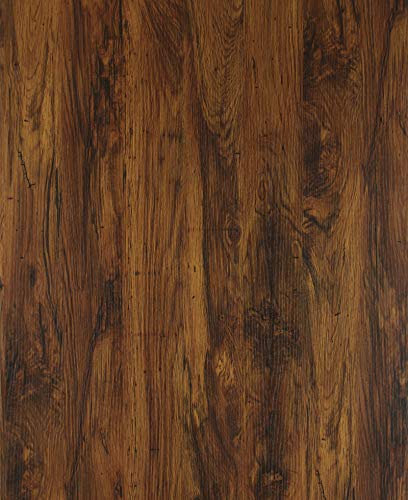 Brown Wood Wallpaper Self Adhesive Vinyl 60x300cm Wood Effect Contact Paper Sticky Back Plastic Peel and Stick Furniture Sticker Vintage Wooden Grain Wall Covering Decorative Film Waterproof Removable