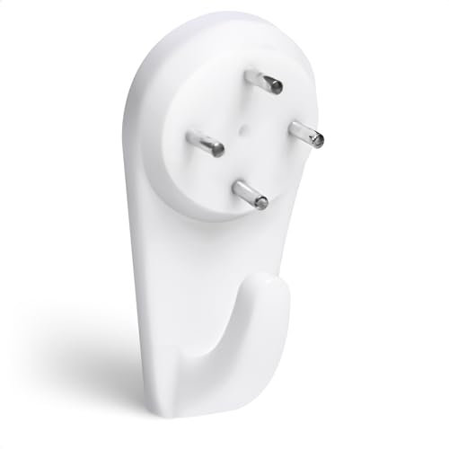 ZAVIA Picture Hooks for Hard Walls - Non-Trace Picture Hanging Hooks 40mm Picture Hangers for Hanging Photo Frame, Wall Mirror, Wall Paintings, Keys, and Bags (40mm, 40)